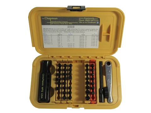Chapman Model 5503 44 Piece Screwdriver Set with Slotted, Phillips, and Metric and SAE ...
