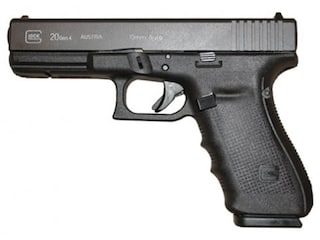 Glock 20 Gen4 Semi-Automatic Pistol 10mm Auto 4.61" Barrel 15-Round Black