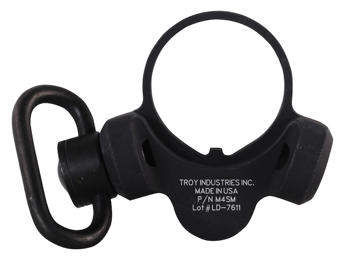 Troy Industries OEM M4 AR-15, LR-308 Carbine End Plate with Ambi QD Sling Mount and Swivel Aluminum Black
