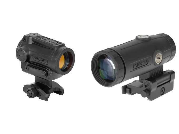 Holosun ARO Red Dot Sight Green Selectable Reticle with HM3X 3x Flip Red Dot Magnifier