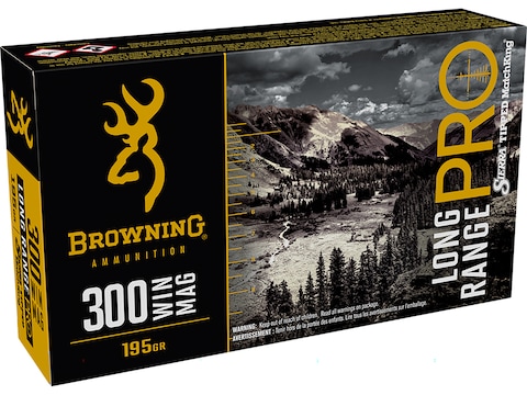 Browning Long Range Pro Match Ammunition 300 Winchester Magnum 195 Grain Sierra MatchKi...