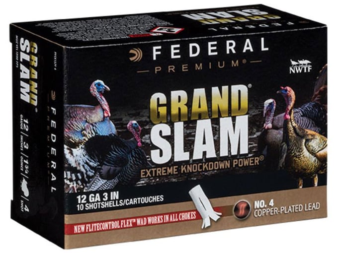 Federal PFCX157F4 Premium Grand Slam 12 Gauge 3″ 1 3/4 Oz 4 Shot 10 Per Box/ 25 Case | USA Gun Store