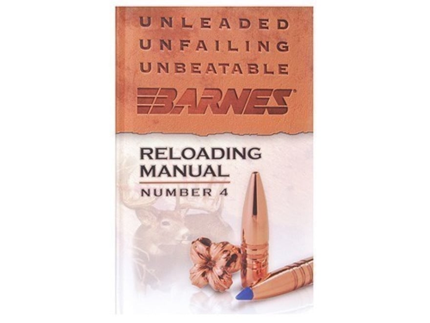 FREE SHIPPING BRAND NEW BARNES RELOADING MANUAL #4 