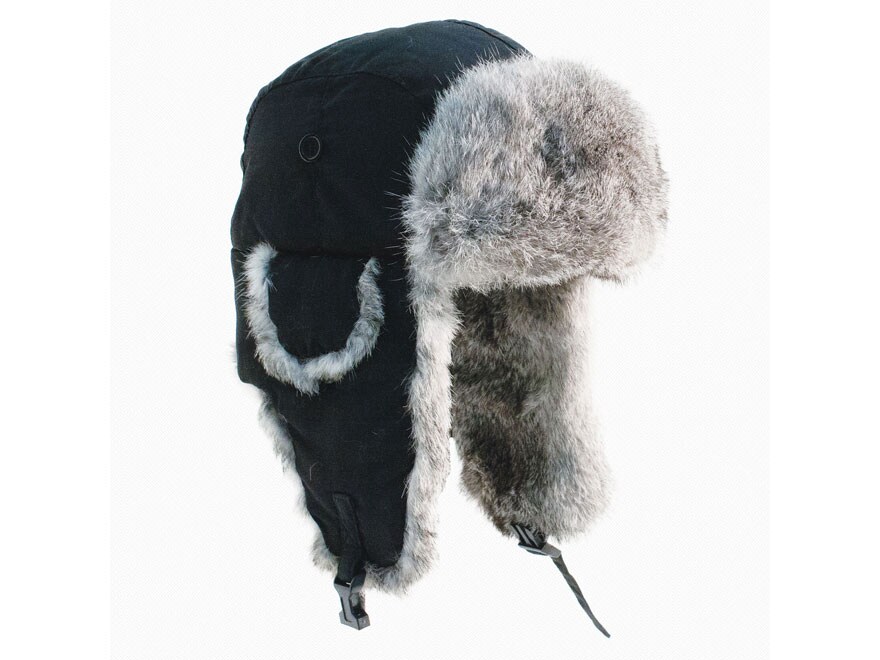 Yukon Tracks Original Alaskan Fur Hat Youth Black Large