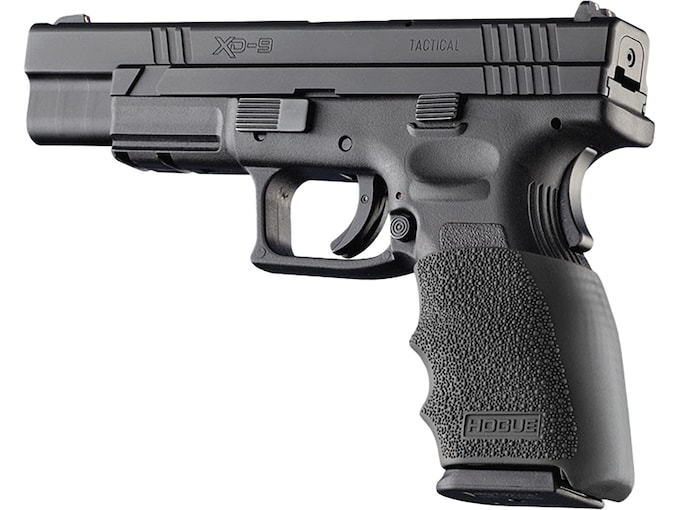 Hogue Handall Slip On Grip Sleeve for Springfield XD 9mm Luger, 40 S&W, 357 Sig Rubber Black