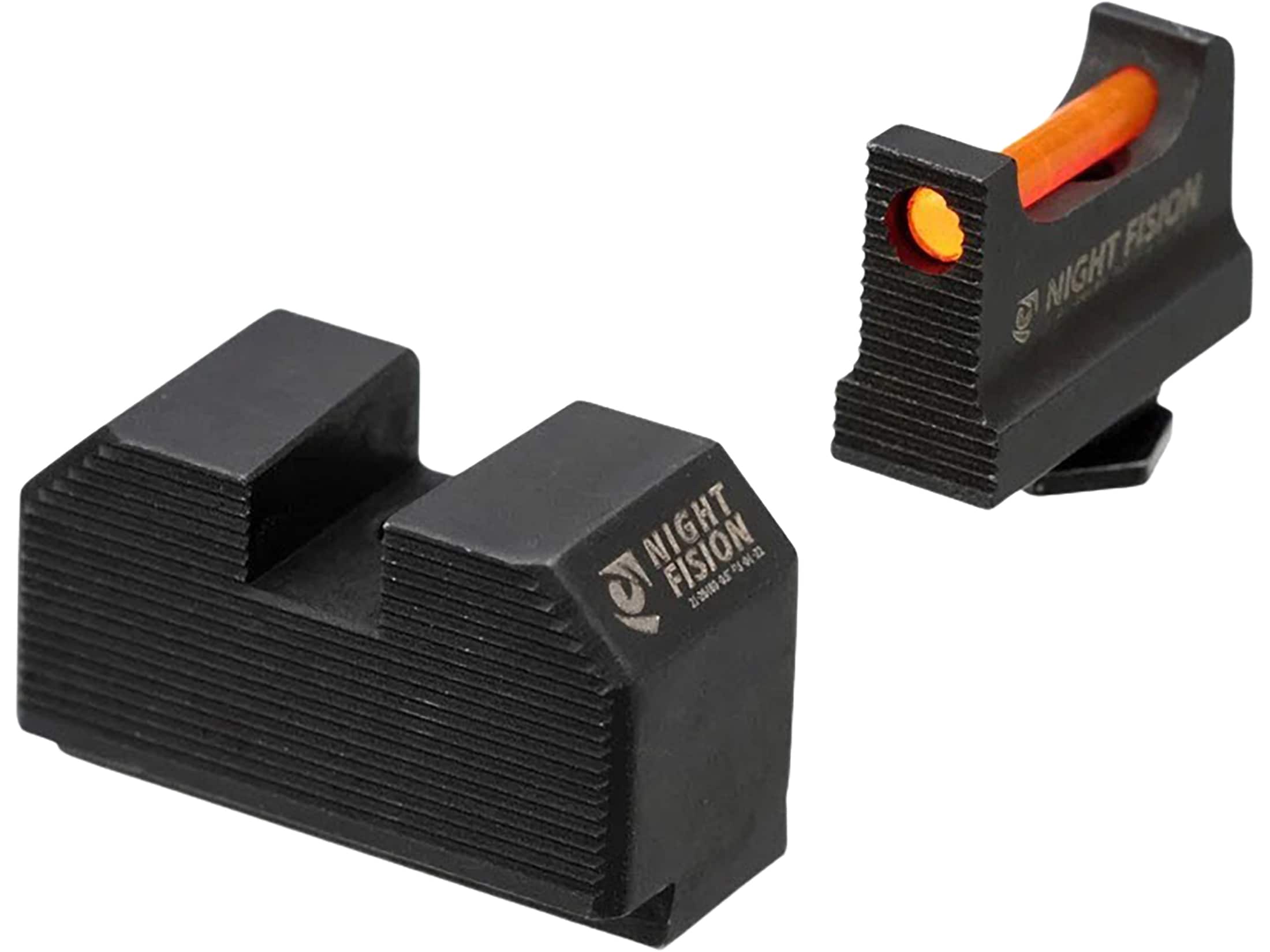 Night Fision Optic Height Fiber Optic Sight Set Glock 17, 19, 45 RMR,