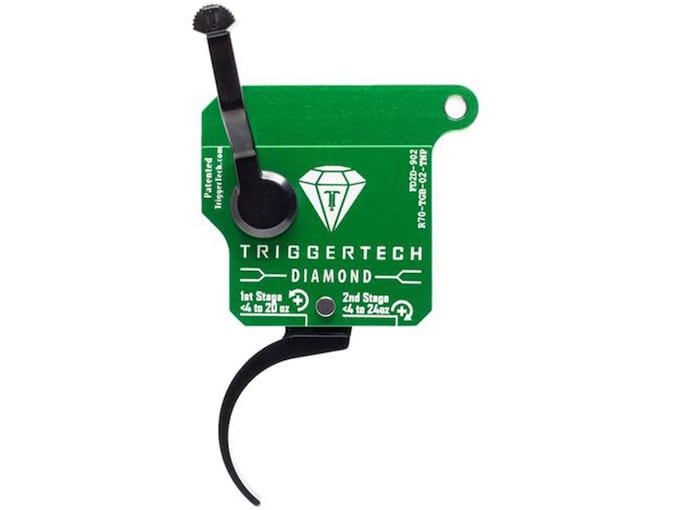 TriggerTech Diamond Two Stage Trigger for Remington 700 Clones Pro Curved Black