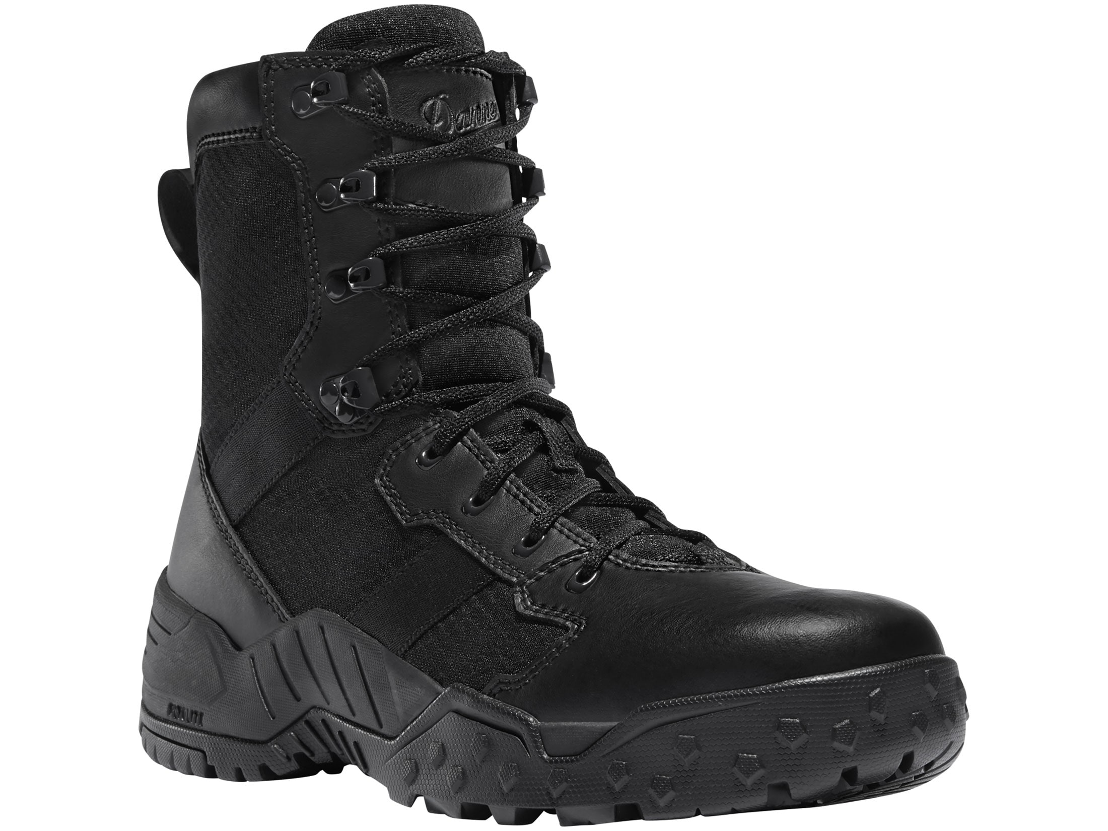 Danner Scorch 8 Waterproof Side-Zip Tactical Boots Leather/Nylon Black