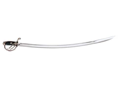 Cold Steel 1830 Napoleon Saber 33.75" 1055 Carbon Steel Blade Leather Wrapped Handle Black
