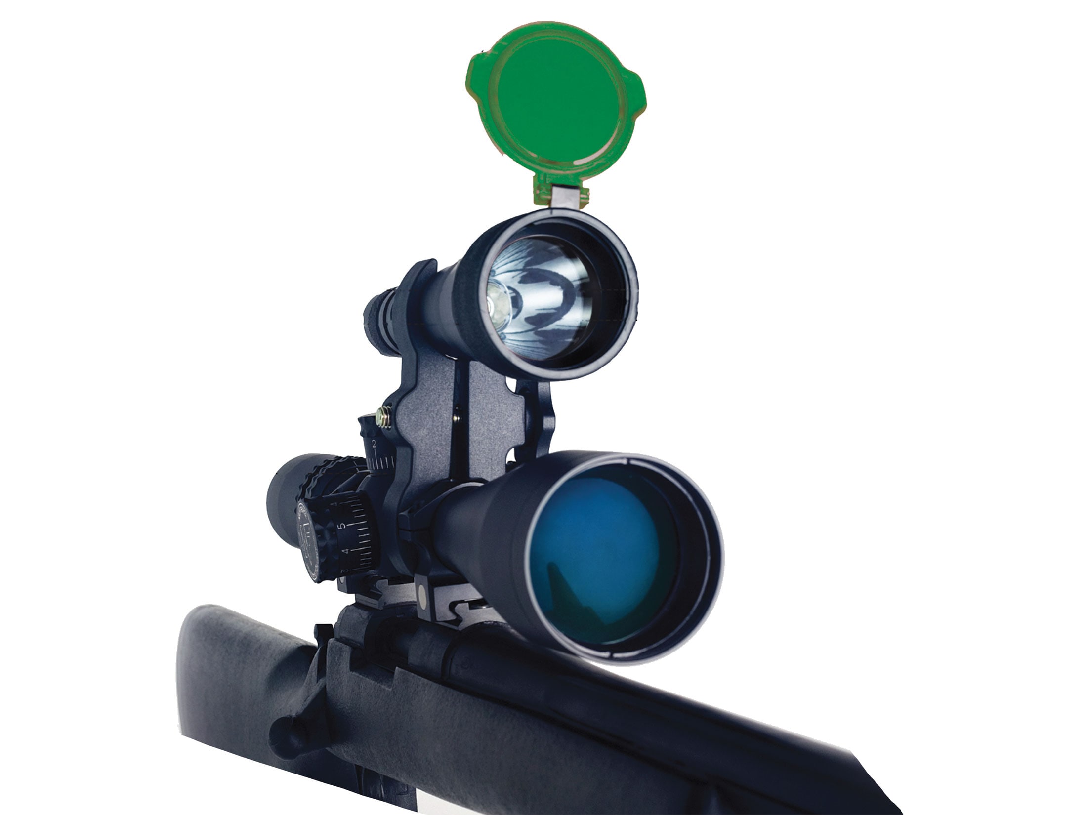 Lightforce Pred6X ScopeMounted Weapon Light Green LED 2 18650