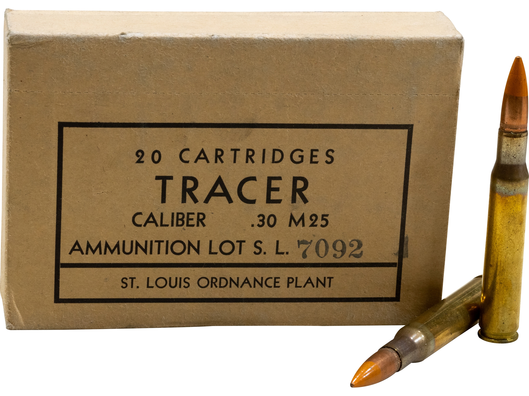 Military Surplus Tracer Ammo St Louis Ordnance30 06 Springfield 144