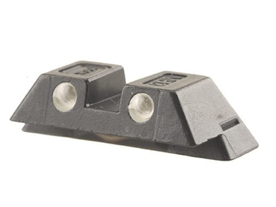 Glock Factory Rear Sight 6.5mm .256 Height Steel Black Tritium