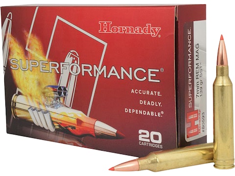 Hornady Superformance SST Ammunition 7mm Remington Magnum 139 Grain SST Box of 20