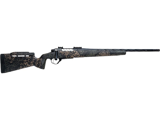Seekins Precision Havak Pro Hunter 3 Bolt Action Rifle 7mm PRC 22" Fluted Matte Threaded Barrel Black Frame Woodland Adjustable Comb Stock