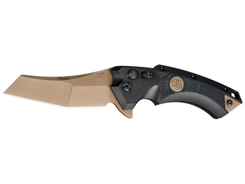 Sig Sauer X5 Emperor Scorpion Folding Knife 3.5" FDE Wharncliffe Blade Aluminum/G-10 Ha...