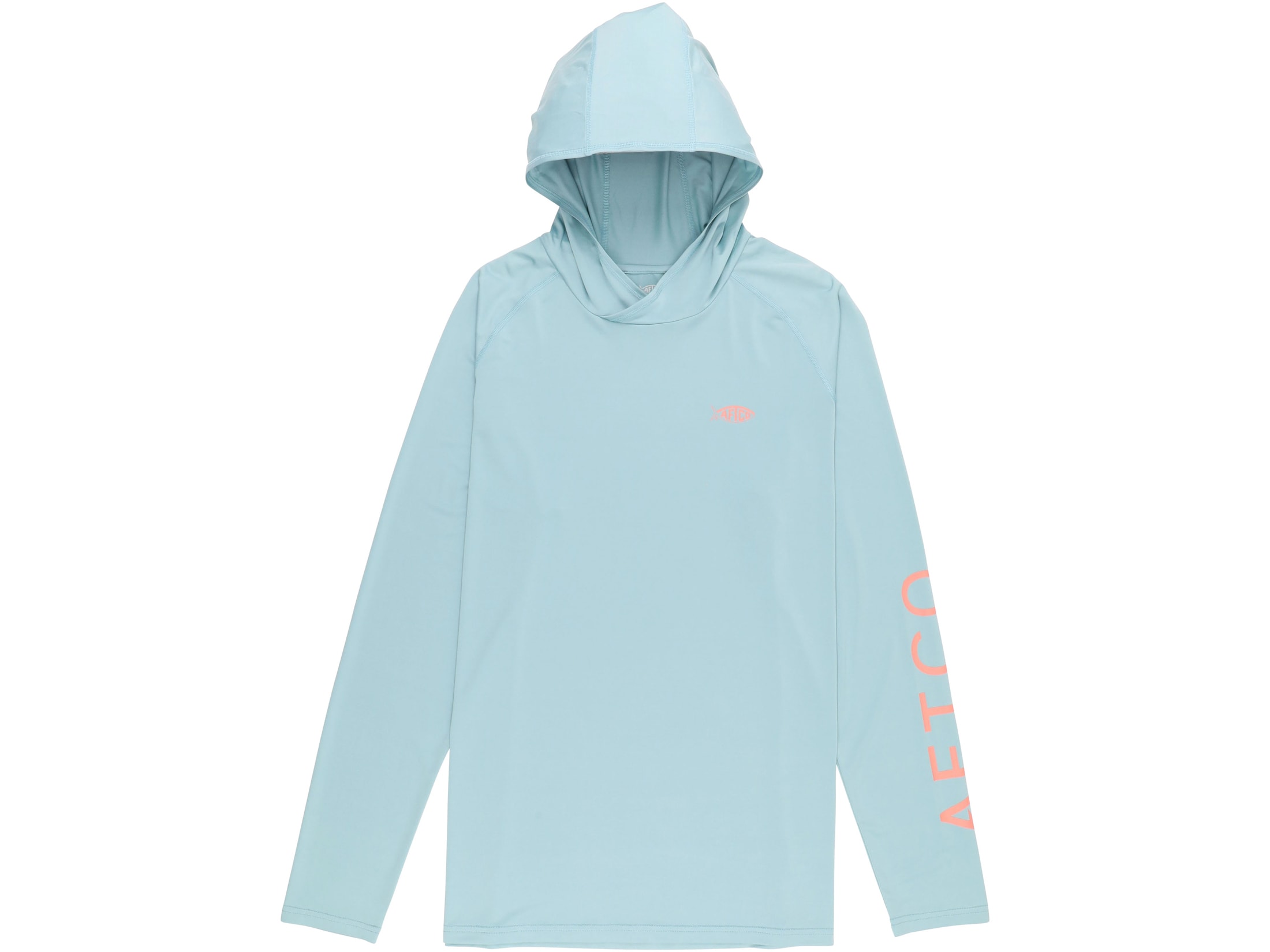 Chemise Manches Longues Capuche AFTCO – Jeunesse – Pêche – Gris – Taille XS