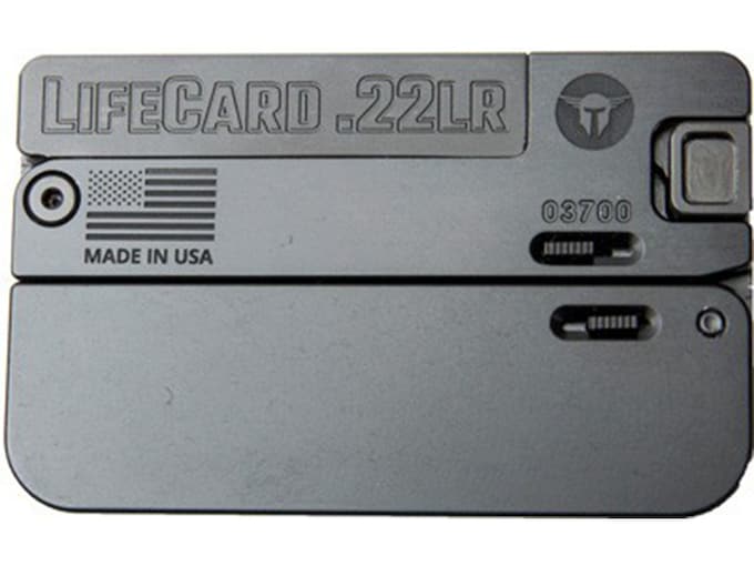 Trailblazer Firearms LifeCard 22LR Single Shot Pistol 2.5″ Barrel 1 Round Black Aluminum