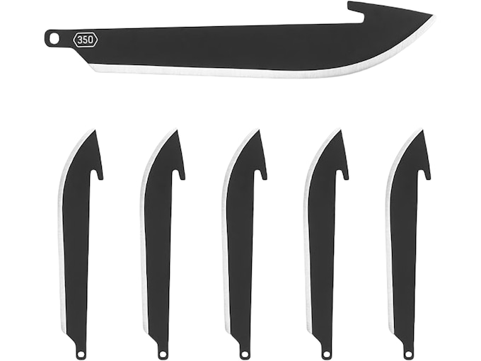 Outdoor Edge RazorSafe Drop Point Knife Replacement Blades Black 6PK
