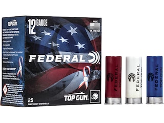 Federal Top Gun Wounded Warrior 12 Gauge Ammo 2-3/4" #8 Lead Shot 1-1/8 oz Case of 250 (10 Boxes of 25)