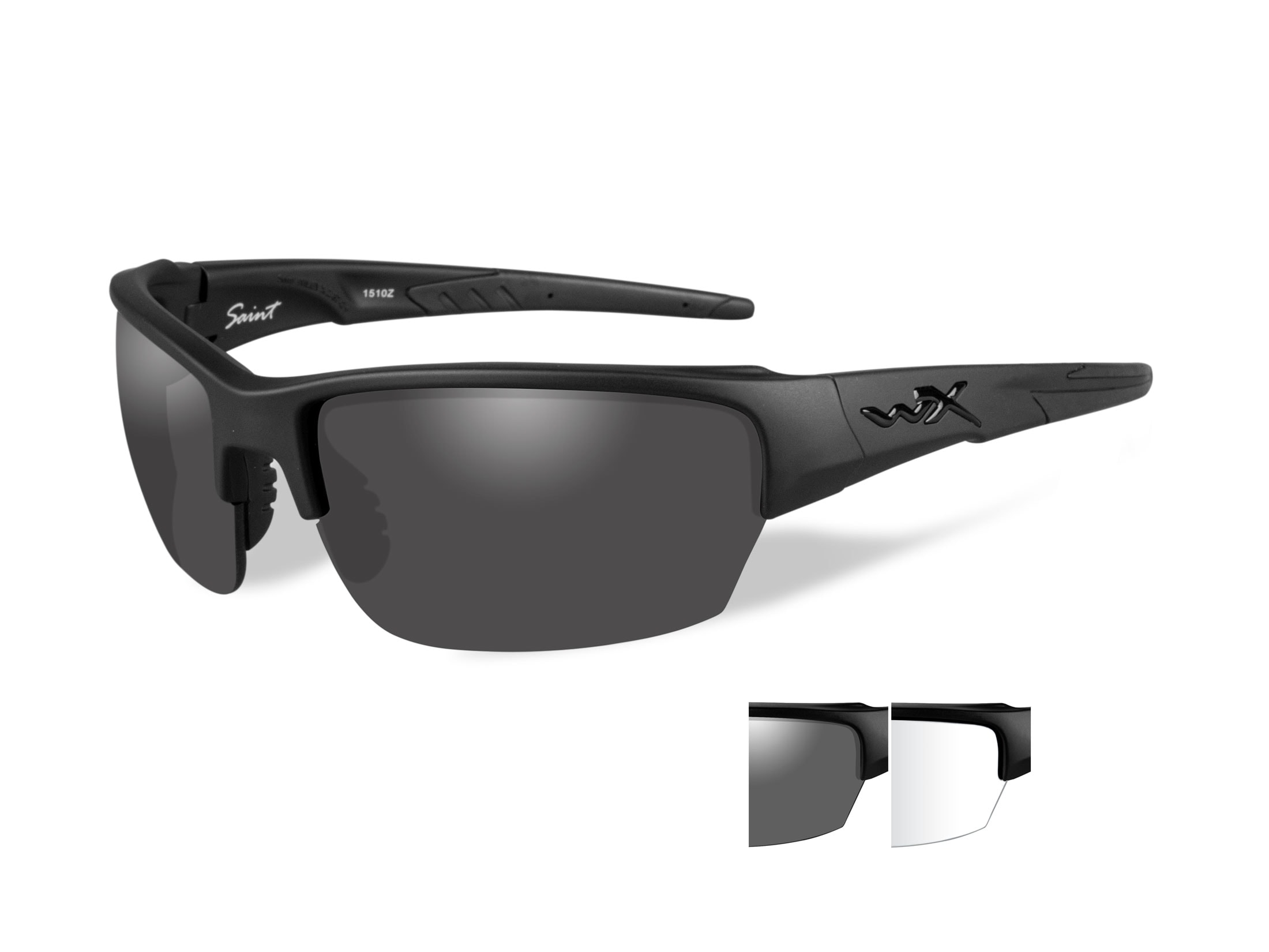 Wiley X Black Ops Wx Saint Sunglasses Matte Black Frame Smoke Gray 6892