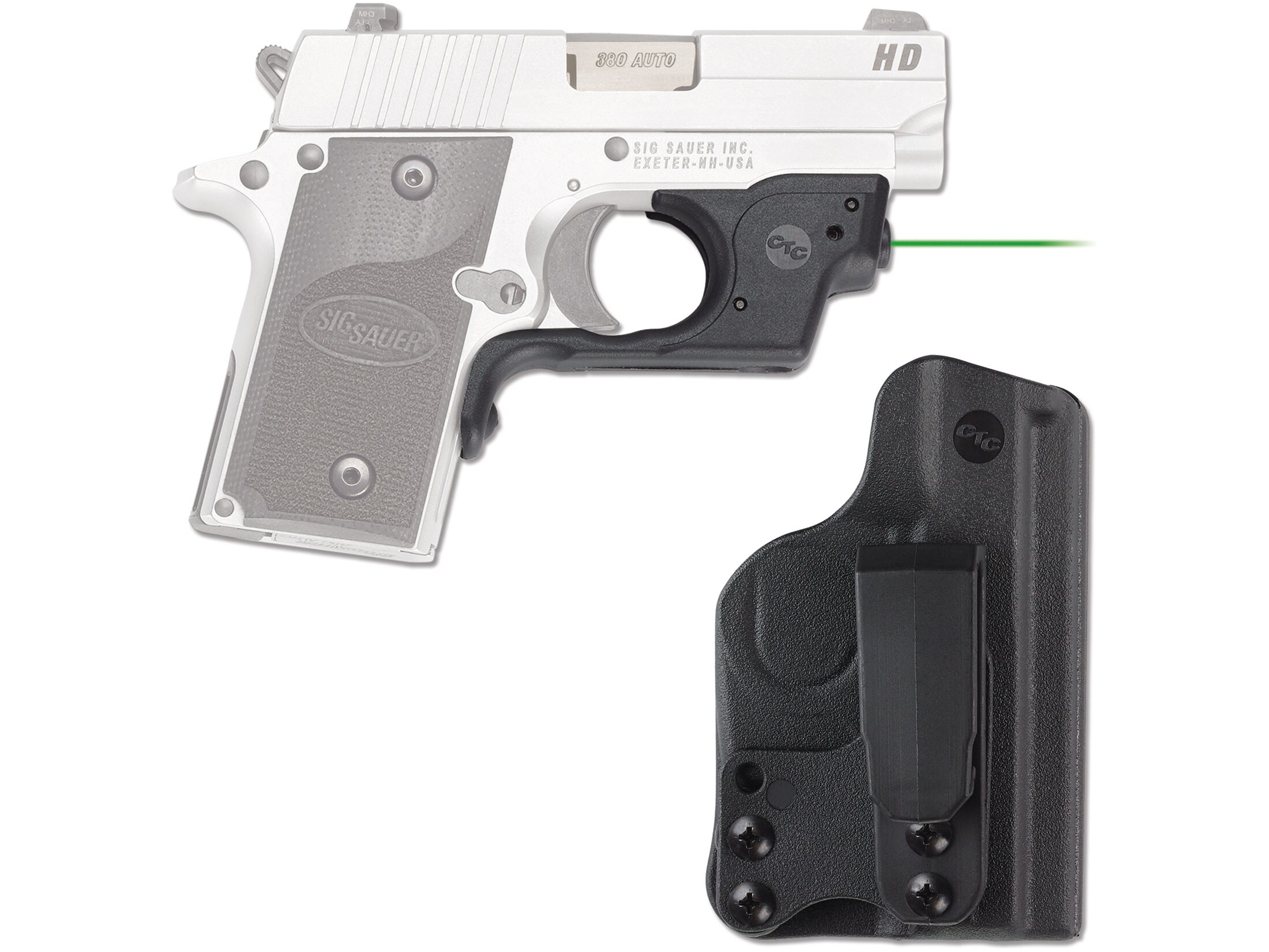 Crimson Trace Laserguard Green Laser Sight Sig Sauer P238 P938 Polymer
