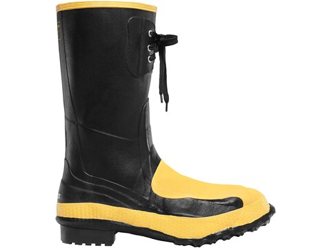LaCrosse Meta Pac 12" Steel Toe Work Boots Rubber Black Men's