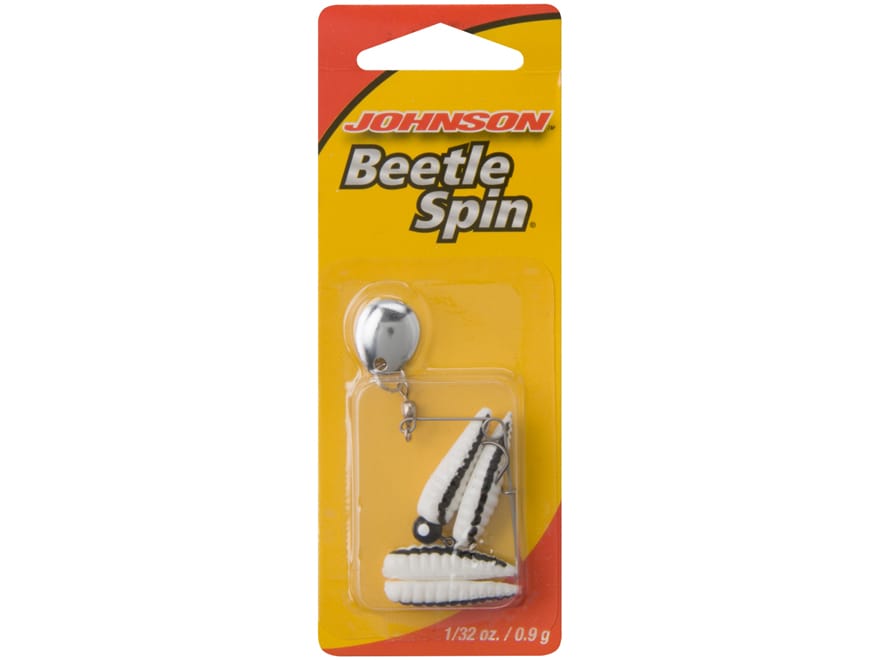 Johnson Beetle Spin 1/8oz Black/Yellow Stripe Nickel