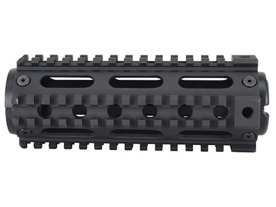 Black 6.7" inch Quad rail Handguard 2 Piece Drop In Aluminum 6.7 Inch Hand Grip 