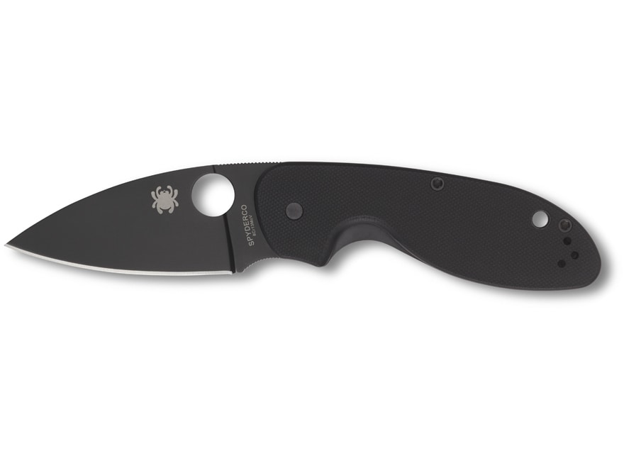 Spyderco Efficient Folding Knife 2.98 Black Serrated Drop Point