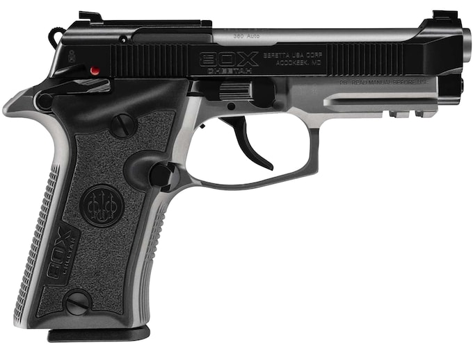 Beretta 80X Cheetah 380 ACP Pistol 3.9″ Barrel 13+1 Round Black Slide Black Grip Gray Frame