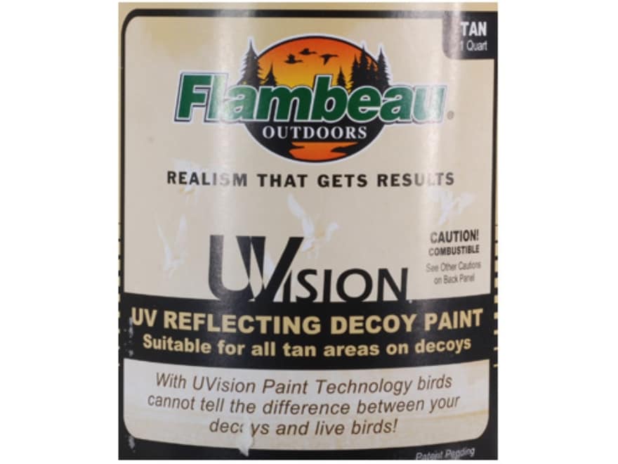 Flambeau Uvision Decoy Paint Quart Tan