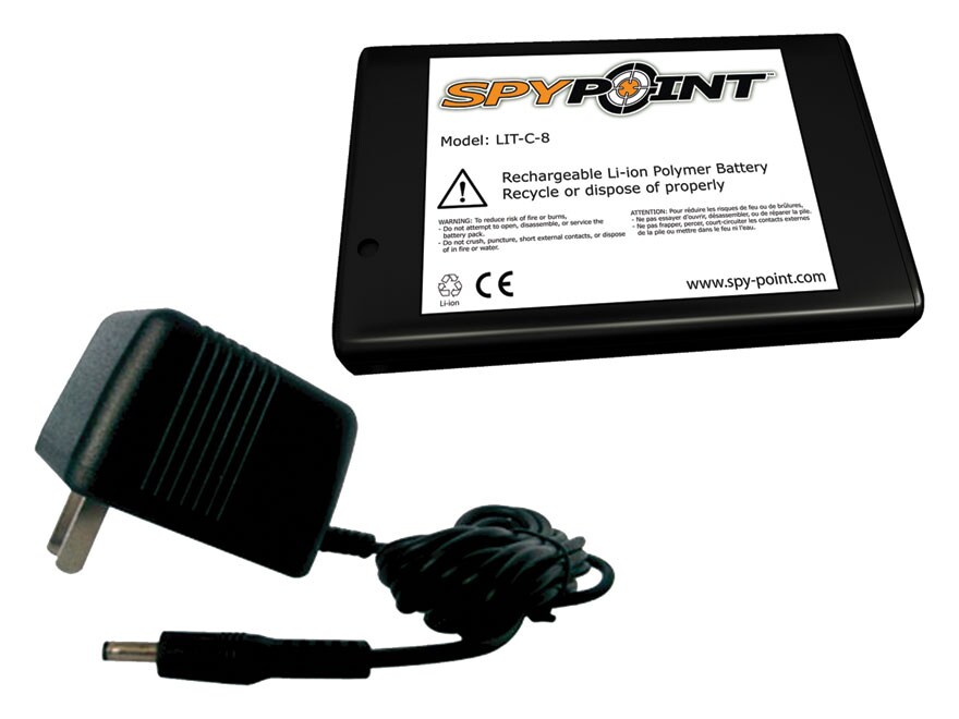 Spypoint Rechargeable Lithium Battery AC Charger Spypoint Game Cameras