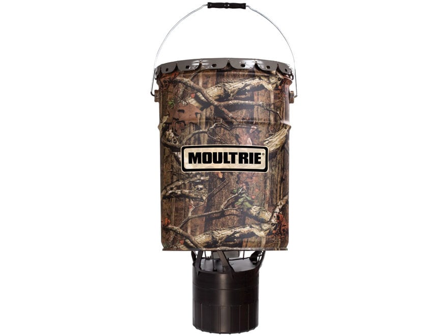 Moultrie Pro Hunter Hanging Game Feeder 6 5 Gallon Mossy Oak Break Up