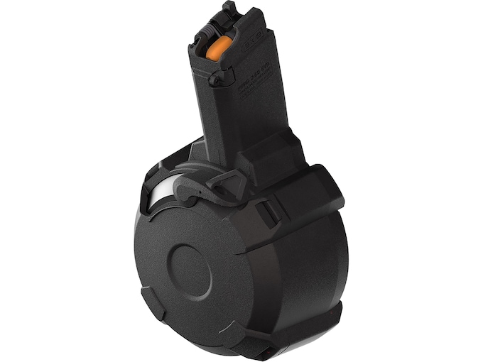 Magpul PMAG D-50 EV9 Drum Magazine for CZ Scorpion EVO 3 9mm 50-Round Polymer Black
