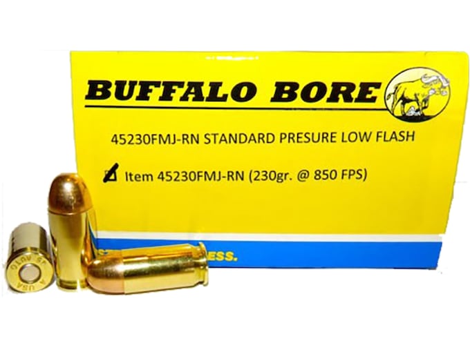 Buffalo Bore 45 ACP Ammo 230 Grain Full Metal Jacket Box of 20