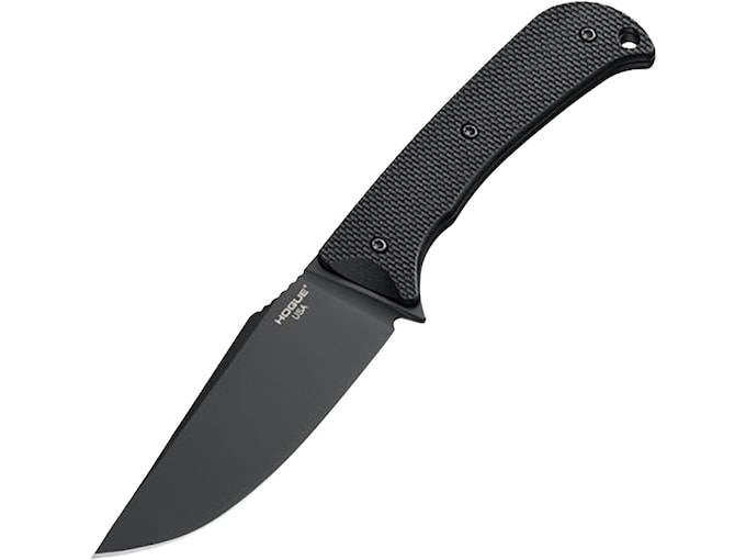 Hogue Extrak XL Fixed Blade Knife 3.9″ Clip Point CPM-M4 Black Cerakote Blade G-10 Handle Black