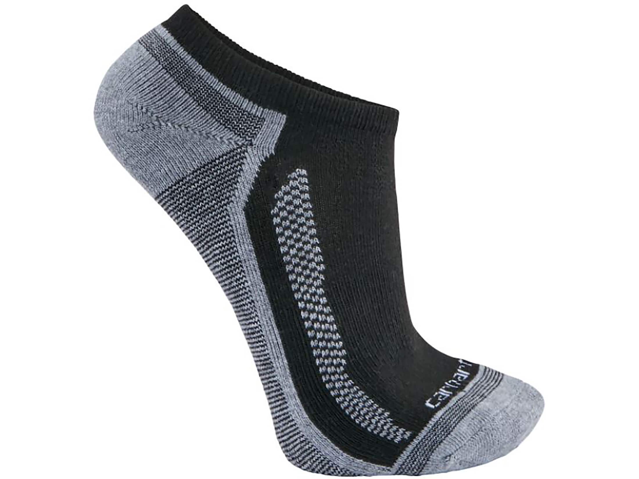 Carhartt Men's Force Midweight Low Cut Socks Charcoal Large 3 Pack