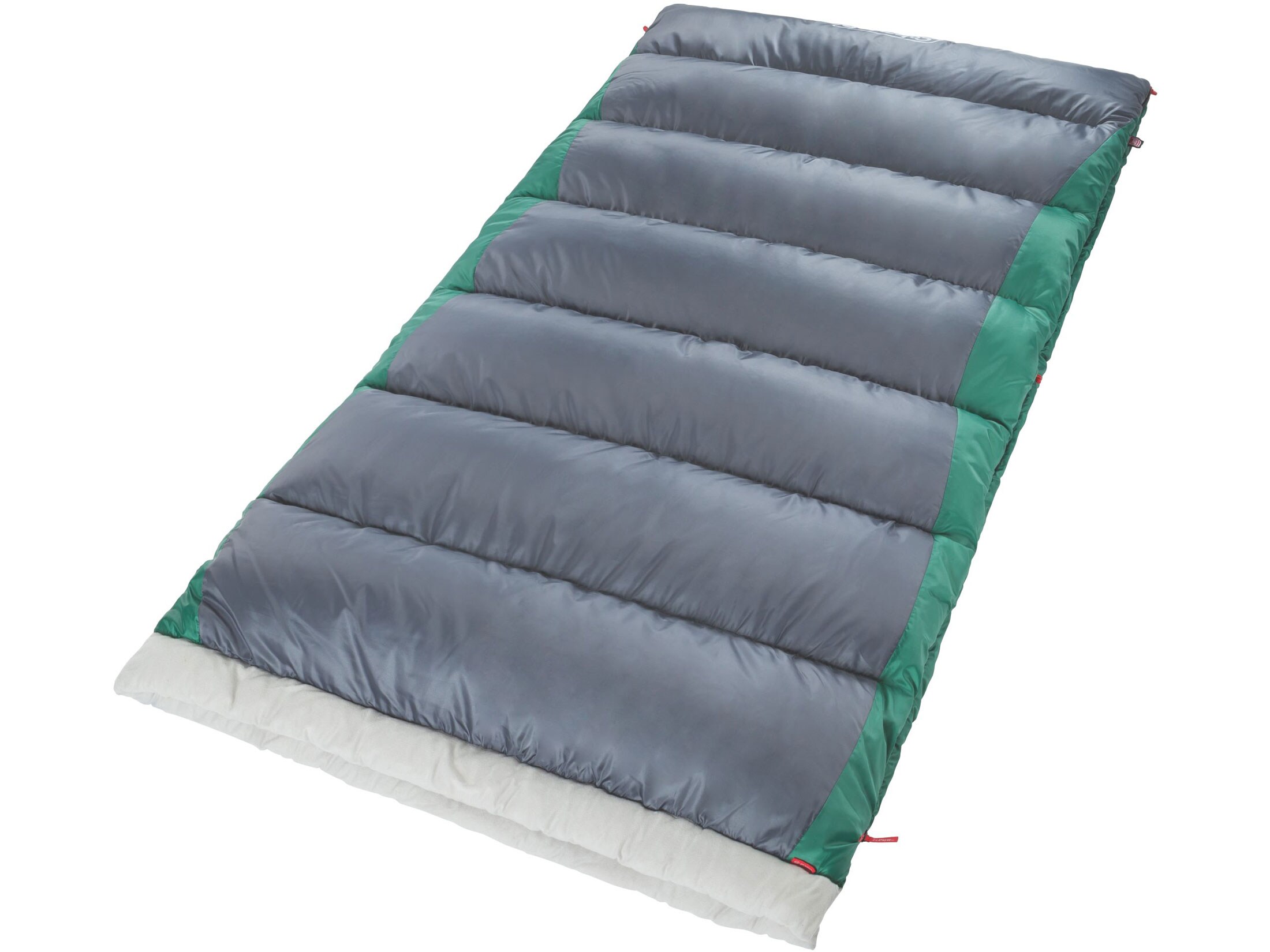 Coleman Aspen Meadows 50 Degree Sleeping Bag Polyester Tan Red