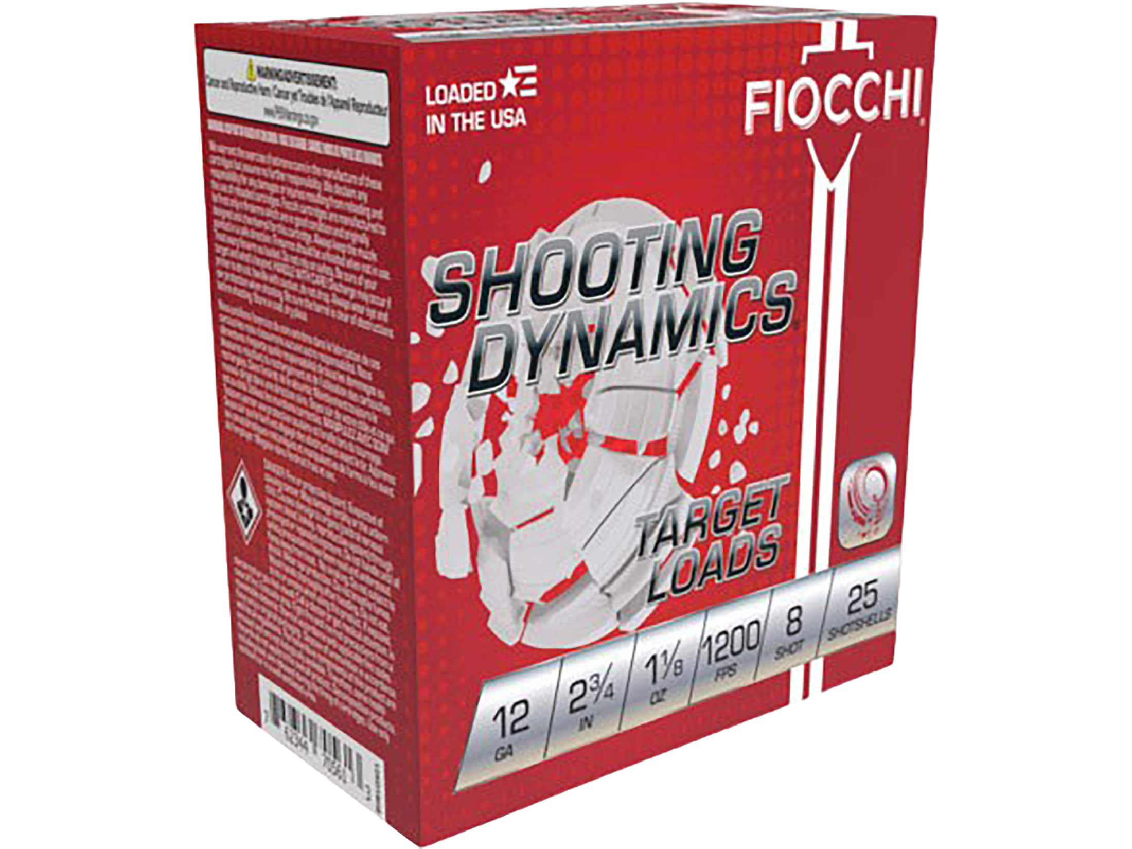 Fiocchi Shooting Dynamics 12 Ga Ammo 2-3/4 #7-1/2 Lead Shot 1-1/8oz