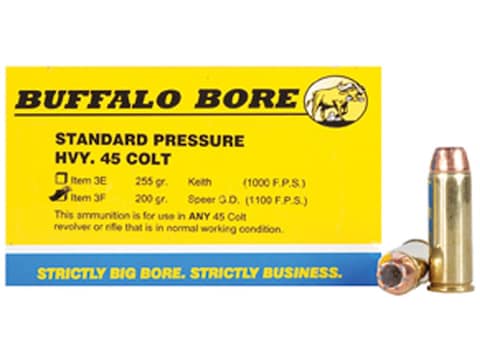 Buffalo Bore Ammunition 45 Colt (Long Colt) 200 Grain Jacketed Hollow Point Box of 20