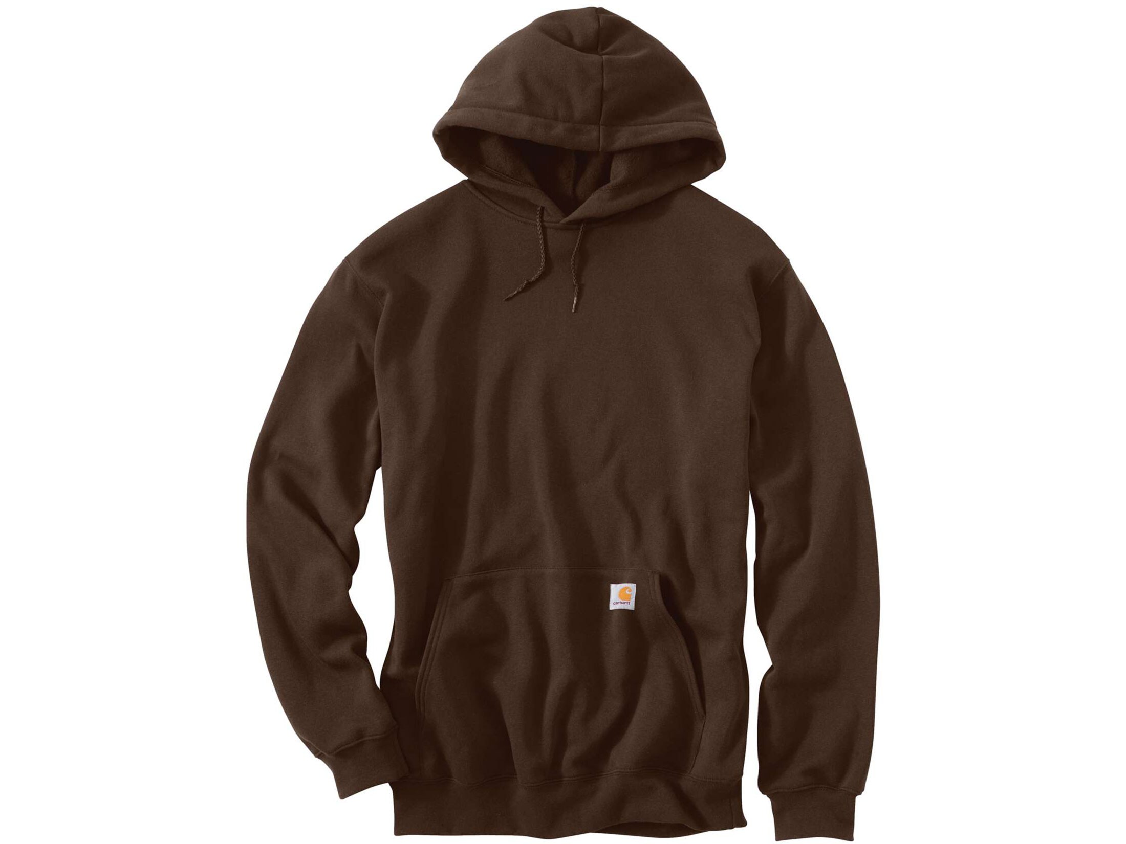 Carhartt Men's Midweight Hooded Sweatshirt Cotton/Polyester Dark Brown