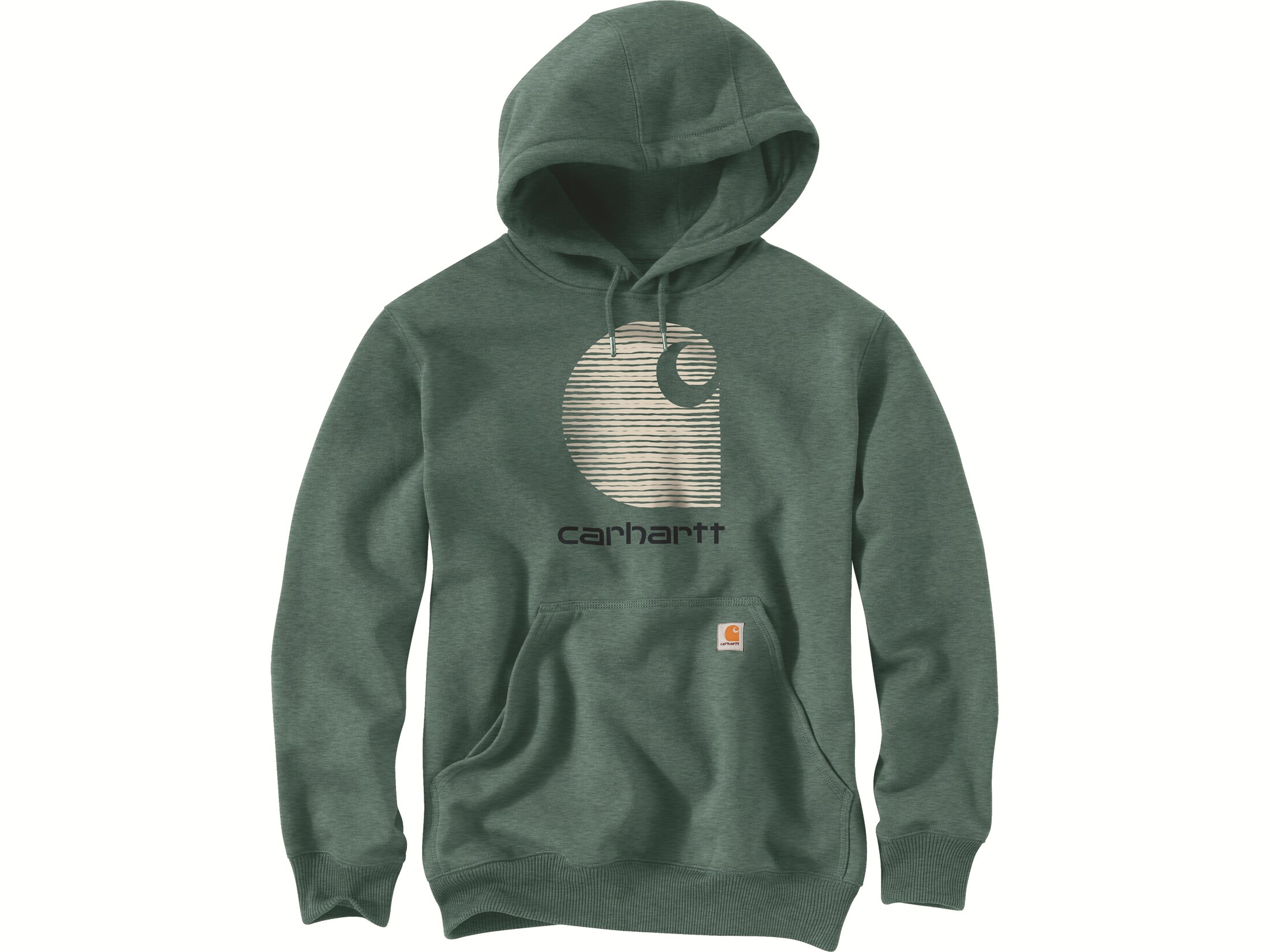 Carhartt Men's Rain Defender Loose Fit Midweight C Logo Graphic Hoodie