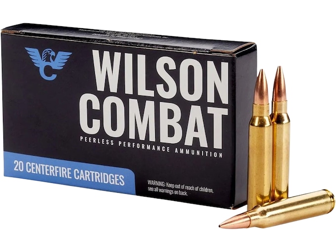 Wilson Combat 223 Remington Ammo 69 Grain Jacketed Hollow Point Box of 20