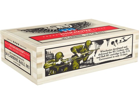 Winchester Limited Edition WWII Victory Series Commemorative Ammunition 30 Carbine 110 ...