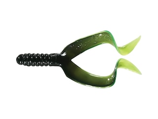 Mister Twister Double Tail Jig Combo 4 Grub Black/Chartreuse 4PK