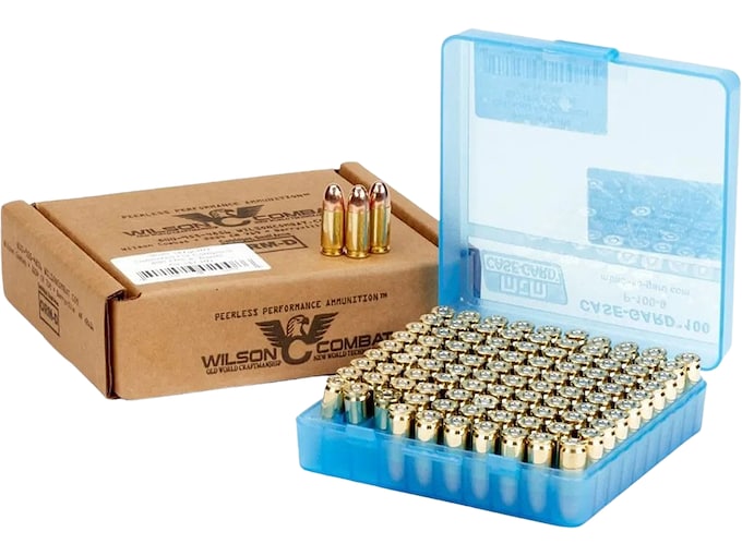 Wilson Combat Bill Wilson Signature Match Compact 9mm Luger Ammo 147 Grain Round Nose Box of 100