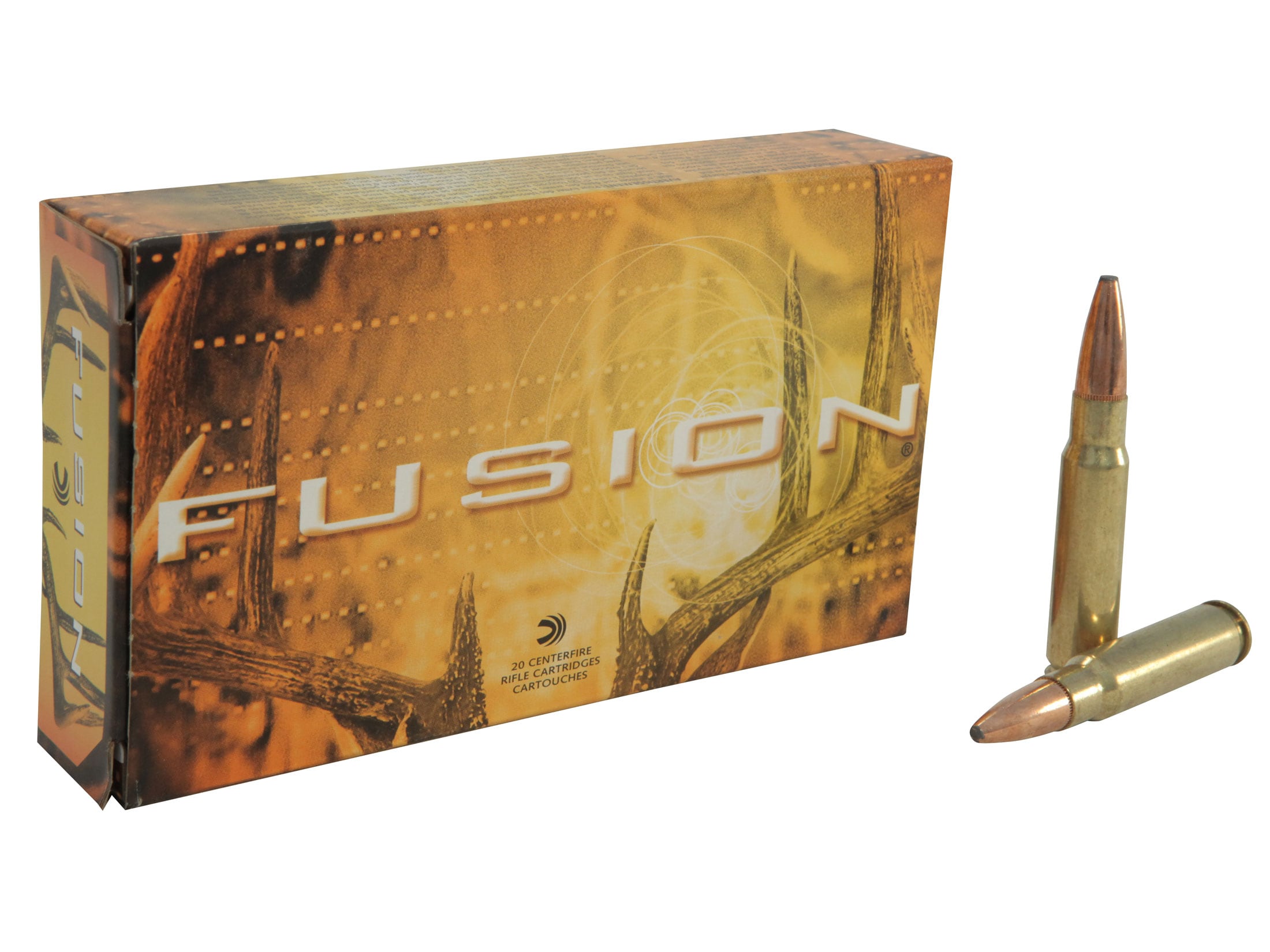 Federal Fusion 338 Federal Ammo 200 Grain Bonded Round Nose Box of 20