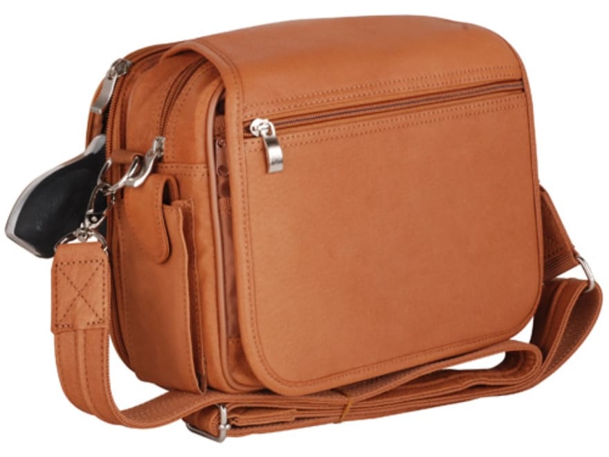 Gun Tote'N Mamas Boston Concealed Carry Purse Leather Tan