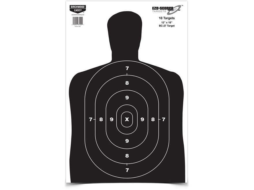 Birchwood Casey Eze-scorer Bc27 Green Targets 12 X 18 Pack Of 10