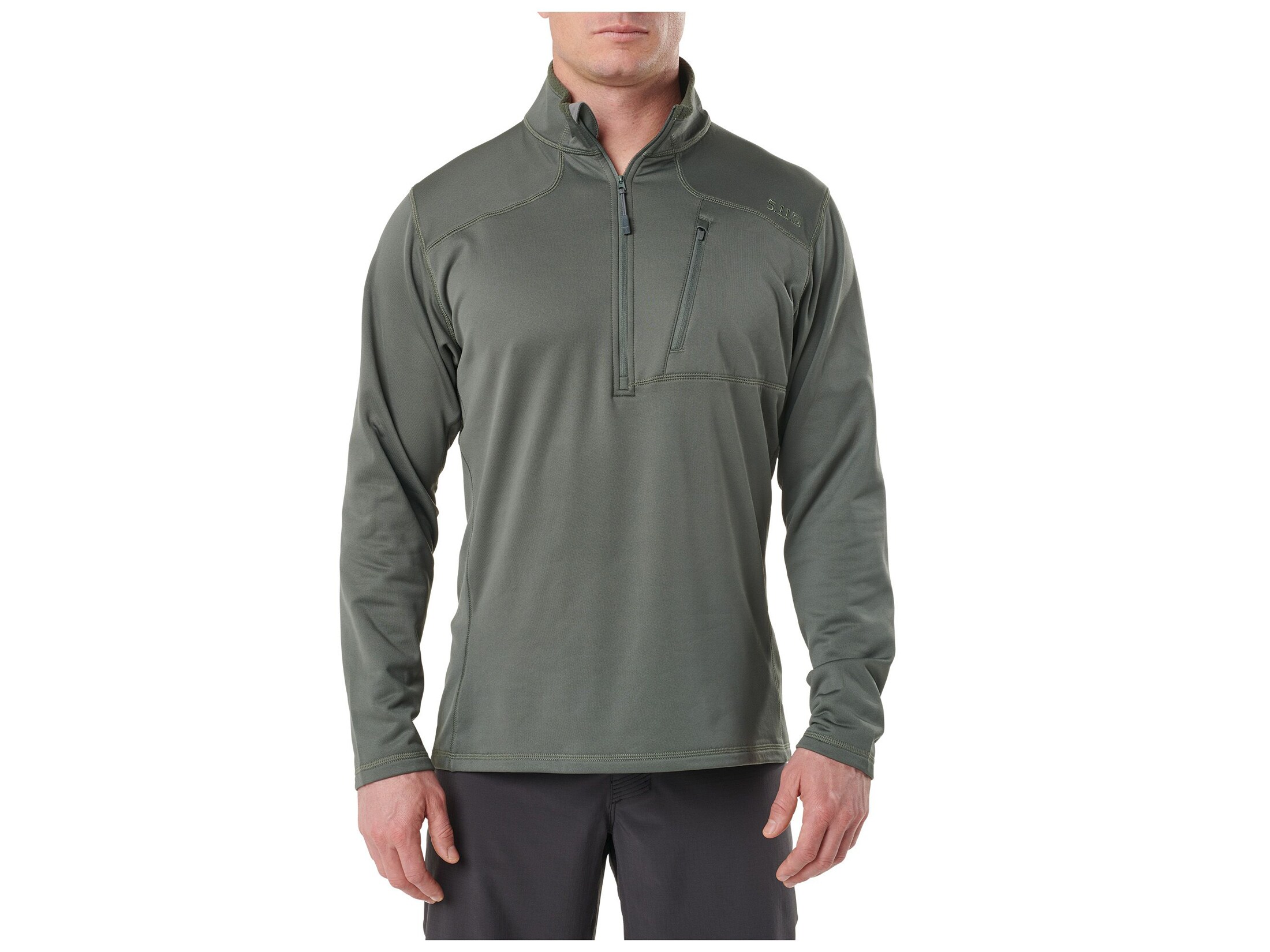 5.11 Men's Recon 1/2 Zip Fleece Pullover Polyester OD Green Small